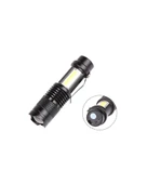 Şarjlı LED El Feneri - 14500 Pil Dahil, 4 Işık Modu, Mini Boy thumbnail 2