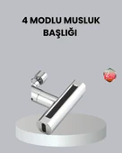 ABS Pirinç Alaşımlı Musluk Başlığı 4 Modlu 360° Dönebilen ve Ekonomik thumbnail 1