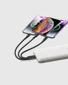 3 Başlıklı Hızlı Şarj Kablosu Metal Alaşımlı Dayanıklı ve Akıllı Çipli thumbnail 5