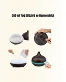 Zamanlayıcılı ve Otomatik Kapanmalı Aromaterapi Nemlendirici Difüzör thumbnail 3