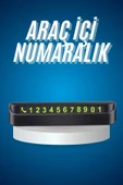 Araç İçi Numaratör Numaralık Oto Cam Kartı Fosforlu Numaratör thumbnail 2