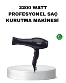 Profesyonel Saç Kurutma Makinesi – AC Motor, Soğuk Üfleme, 2 Hız Kademesi thumbnail 1