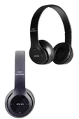 Bluetooth Kablosuz Kulaklık Siyah Wireless 5.0 Kulak Üstü Uzun Pil Ömrü thumbnail 2