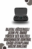 TWS Bluetooth Kulaklık 5.0 Bluetooth Bağlantılı Dokunmatik Kontrol Özelliği thumbnail 1
