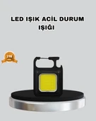 USB Şarjlı 800 Lümen LED Fener – Mini Boy, 3 Işık Modlu, Anahtarlık Tipi El Feneri thumbnail 1