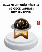 USB Mini Hava Nemlendirici ve Projeksiyon Lamba – Taşınabilir, Sessiz, Dekoratif Aromaterapi Cihazı thumbnail 1