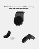360° Dönebilen Manyetik Araç Telefon Tutucu Sarsıntısız ve Şık Tasarımlı thumbnail 3