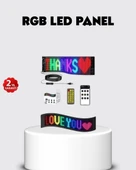 RGB LED Panel – USB Güç Girişli, GIF ve Yazı Gösterimli Akıllı Ekran thumbnail 1