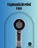 Şeffaf Kasa El Fanı | 5V 2A | 100 Kademeli Hava Akışı | Type-C Girişli thumbnail 1