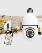 360° Akıllı Güvenlik Kamerası – Duya Takılabilir, Wi-Fi Bağlantılı, Hareket Sensörlü thumbnail 4