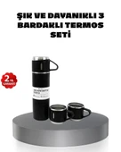 500 ml Paslanmaz Çelik Termos Seti – Sızdırmaz, Vakumlu, Isı Koruma Özellikli, Taşınabilir Termos thumbnail 1