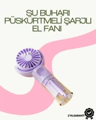 Dönen Su Sisli El Fanı – 4 Kademeli Rüzgar, Şeffaf Su Haznesi, Sessiz Çalışma thumbnail 1