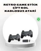 Kablosuz Taşınabilir Oyun Konsolu 2.4G TV Bağlantılı Kompakt Tasarım thumbnail 1