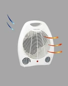 Mini Elektrikli Isıtıcı – 2000W Güç, Fanlı Isıtma, 3 Isı Modu thumbnail 4