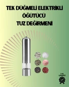 Pilli Otomatik Baharat Değirmeni Gıda Sınıfı Çelik Sessiz Öğütücü Alet thumbnail 1