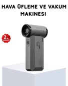 130000 RPM Çok Fonksiyonlu Şarjlı Hava Üfleme ve Vakum Temizlik Cihazı thumbnail 1