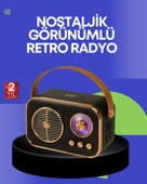 Klasik Retro Radyo – Bluetooth Destekli, FM Özellikli Şarjlı Hoparlör thumbnail 1