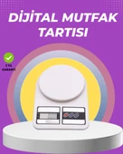 Beyaz Plastik Dijital Mutfak Tartısı – 24x16.8x1.5cm thumbnail 1