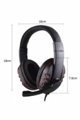 Oyuncu Kulaklığı Kulak Üstü Kablolu Gaming Kulaklık Mikrofonlu ANC Özelliği thumbnail 3