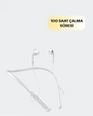 Uzun Pil Ömürlü Kablosuz Kulaklık – Boyun Askılı, 100 Saat Kullanım thumbnail 2