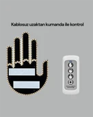 Kablosuz Kumandalı LED Jest Işığı – 3 Modlu Araba Arkası Mesaj Işığı, 203 LED ile Yüksek Parlaklık thumbnail 2