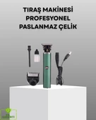 Profesyonel Şarjlı Tıraş Makinesi – 180 Dakika Kullanım, 2.5 Saat Hızlı Şarj, Evrensel USB Şarj Girişli thumbnail 1