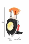 7 Modlu Mini Led Lamba Anahtarlık USB Şarjlı Kamp İçin Taşınabilir thumbnail 3