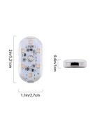 Kolay Montajlı, Çok Renkli USB Şarjlı Kablosuz Araç İçi Işık Seti thumbnail 2