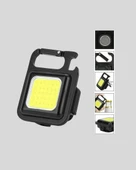 Mini 800 Lümen LED El Feneri – USB Şarjlı, 3 Kademeli Işık, Şişe Açacaklı Taşınabilir Tasarım thumbnail 1