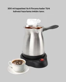 Elektrikli Türk Kahvesi Cezvesi 800W Kablosuz Döner Tabanlı thumbnail 3