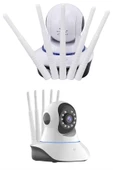 LED Aydınlatmalı 5 Antenli Motorlu 1080P Wifi Kamera Sensörlü thumbnail 3