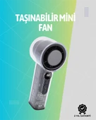 Mini El Fanı | 3000mAh Pil | Type-C Şarj Girişi | Kompakt ve Hafif Tasarım thumbnail 1