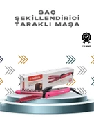 Ergonomik Tasarımlı Fön ve Maşa Uyumlu Saç Şekillendirici Maşa thumbnail 1
