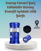 Şarj Edilebilir Güneş Enerjili Kızaklı Kamp Feneri – USB Çıkışlı, Katlanabilir, Dayanıklı ve Çok Fonksiyonlu thumbnail 1