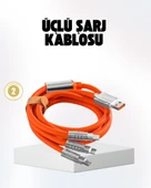 Hızlı Şarj Uyumlu Şarj Kablosu – Esnek Yapı, Güçlü Bağlantı, Yüksek Performans thumbnail 1