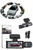 Video ve Fotoğraf Kaydedici Sürüş Kamerası Ön ve Arka Çift Kameralı thumbnail 2