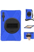 Samsung Galaxy T737 Tab S7 FE 12.4 Kılıf Amazing Tablet Kapak - Mavi-(5796) thumbnail 3