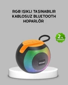 Bluetooth 5.0 Hoparlör – RGB Işıklı, Güçlü Bas ve 360° Surround Ses thumbnail 1