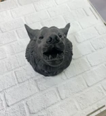 Dekoratif Asılabilir Siyah Ayı Başı 3D Duvar Heykeli 25x19 cm thumbnail 1