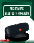 Kablosuz Hoparlör 12 Saat Çalma Süresi USB AUX TF Kart Destekli thumbnail 1