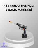 48V Kablosuz Yıkama Makinesi – 2 Pil, Köpük Tankı ve Ayarlanabilir thumbnail 1