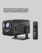 Akıllı Projeksiyon Cihazı HDMI USB Bağlantılı Taşınabilir Enerji Tasarruflu thumbnail 3