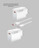 120W USB-C Şarj Adaptörü Süper Hızlı Şarj Güç Kaynağı Seti thumbnail 4