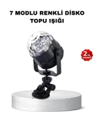 Müzik Ritmine Duyarlı Renkli Disko Topu – 7 Modlu Işıklı Parti Lambası thumbnail 1