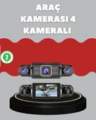 4 Kameralı Araç Kayıt Cihazı Full HD Park İzleme Gece Görüş thumbnail 1