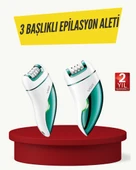 Profesyonel 3 in 1 Epilasyon Cihazı LED Aydınlatmalı Suya Dayanıklı Şarjlı VGR Epilatör thumbnail 1