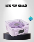 Bluetooth Retro Pikap Hoparlör 360 Derece Ses Projektörlü Gece Lambası Çok Fonksiyonlu thumbnail 1
