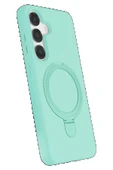 Samsung Galaxy S25 Regal Magsafe Standlı Kapak - Su Yeşili-(5796) thumbnail 2