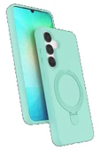 Samsung Galaxy S25 Regal Magsafe Standlı Kapak - Su Yeşili-(5796) thumbnail 1