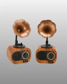 Şarjlı Mini Retro Radyo Bluetooth Hoparlör Çoklu Bağlantı Seçenekli thumbnail 2